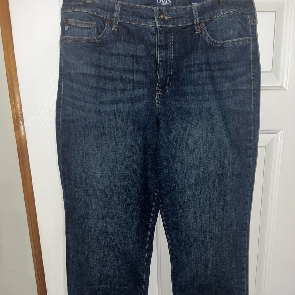 Chaps Women's Dark Blue Straight Leg Jeans